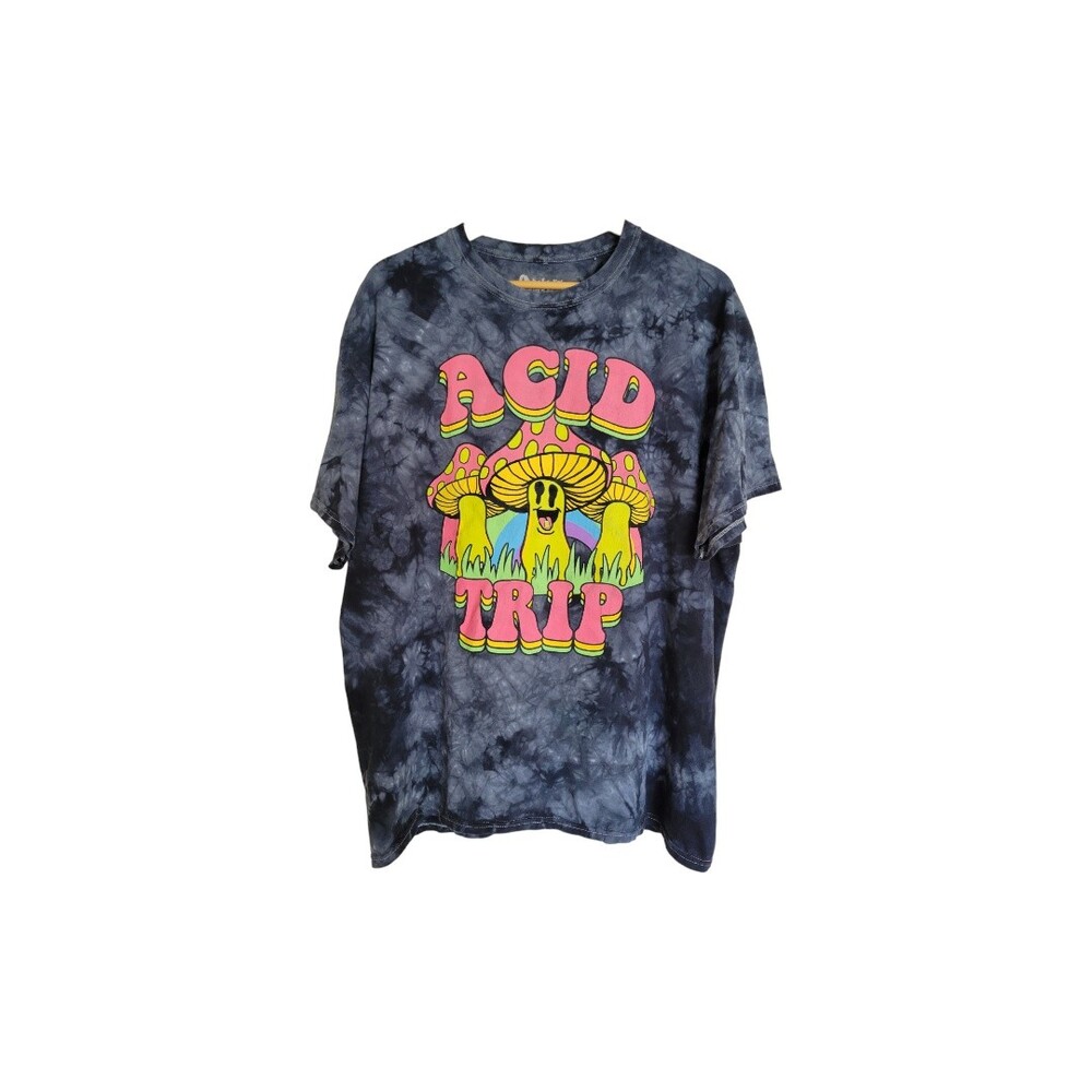 Spencers Acid Trip Tee Men XL Blue Tie Die Collectible